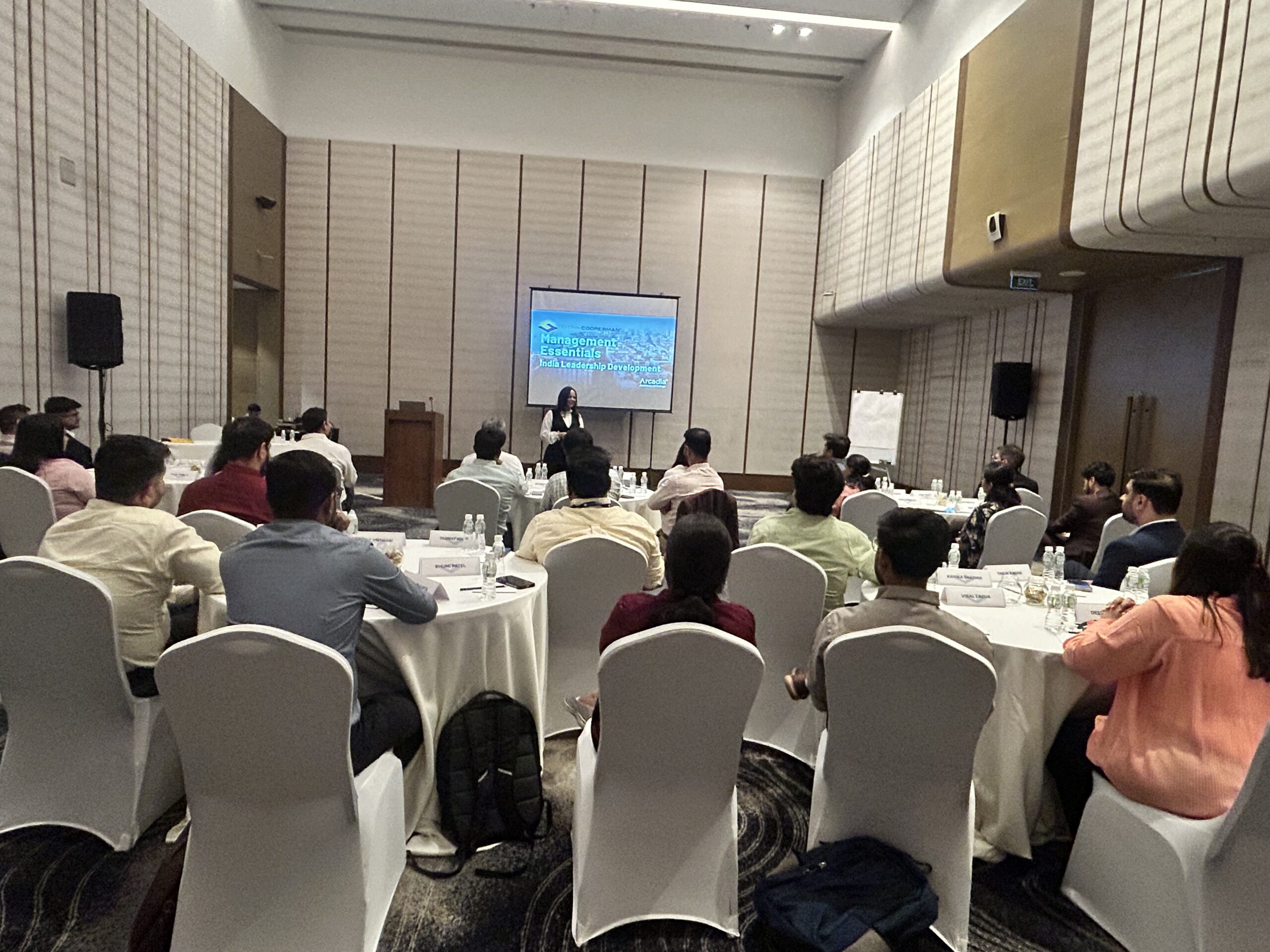 Vibhuti Sharma facilitating an executive leadership session